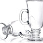 6 PC 8oz Irish Coffee Glass Mugs Set