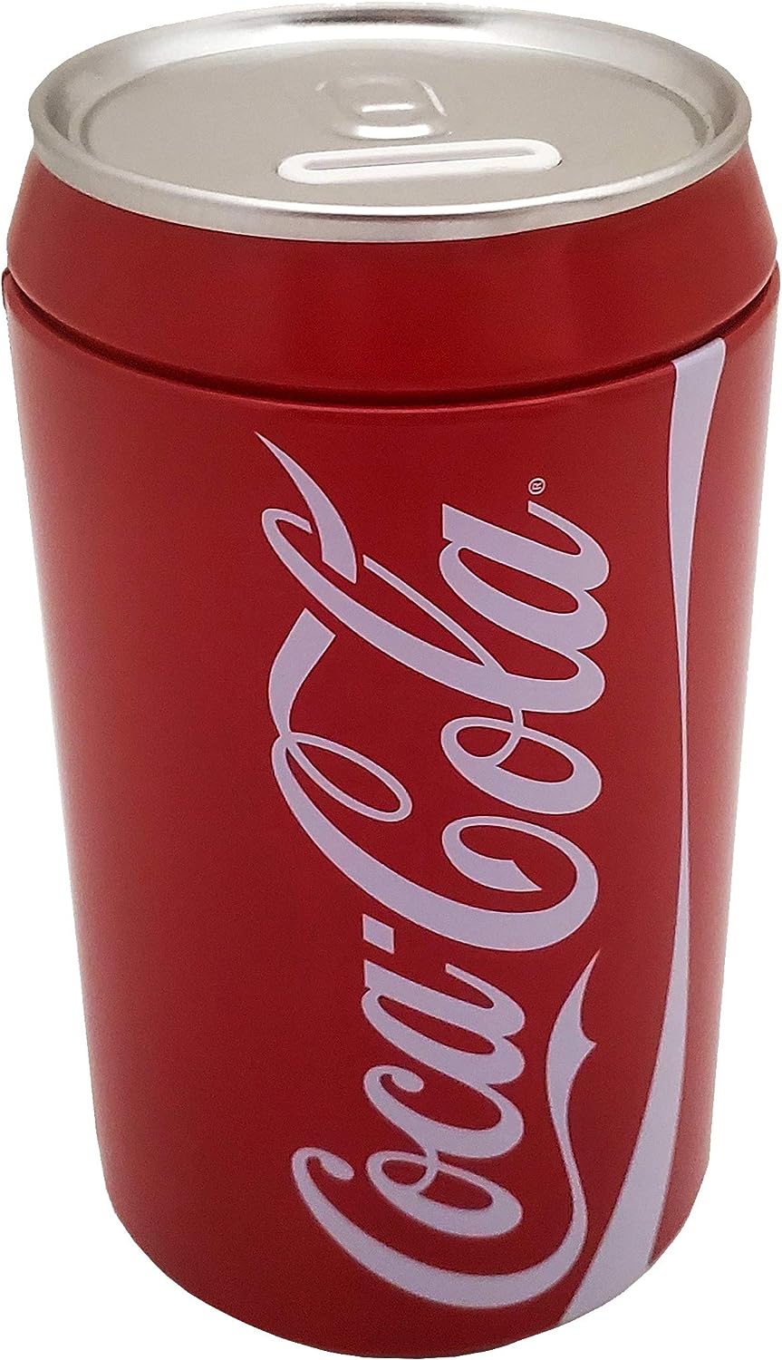 Coca Cola Can Bank with Removable Lid