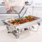 11L Stainless Steel Chafing Dish Food Warmer for Buffet (Pack of 4)