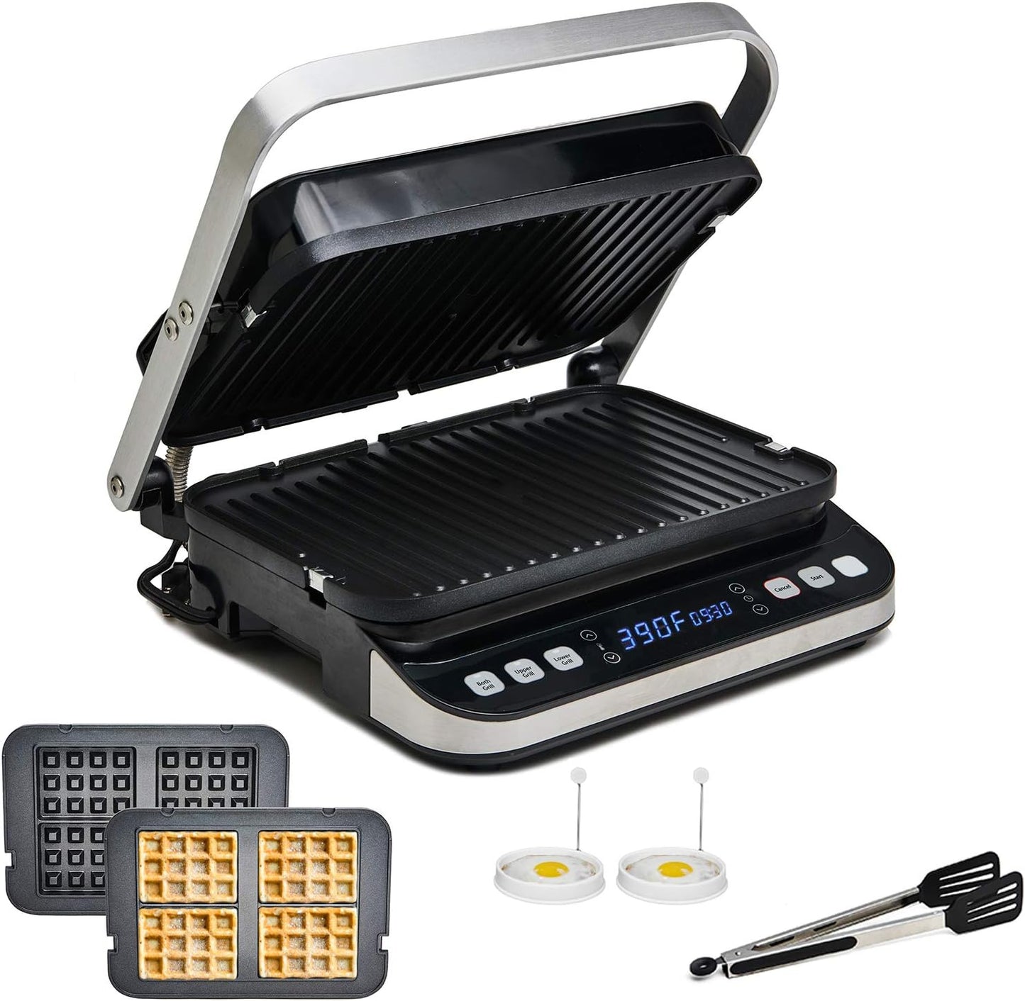 Yedi Total Package 6-in-1 Digital Grill, Waffle Maker, Panini Press