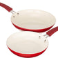 Oster 8 PC Red Non stick Heavy Gauge Cookware Set