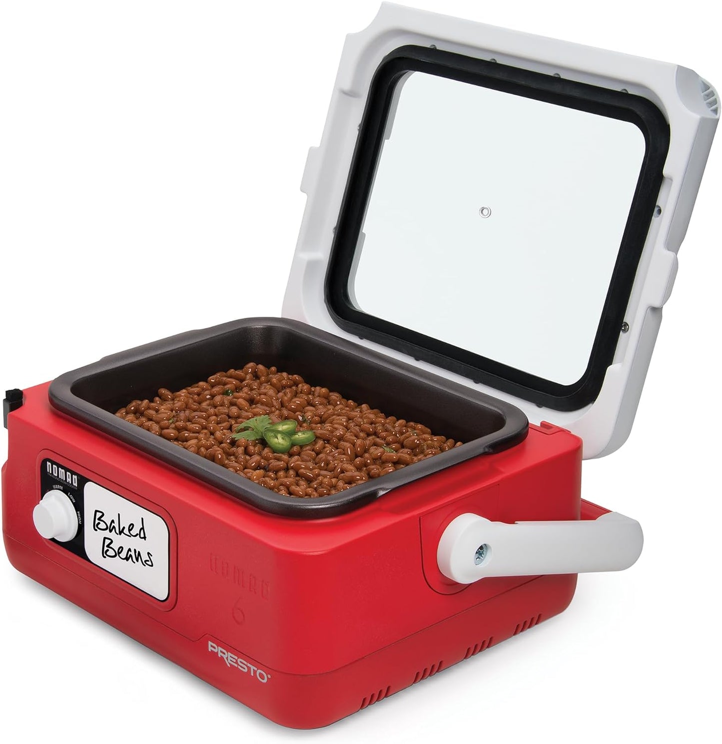 Presto 6 QT Red Traveling Slow Cooker
