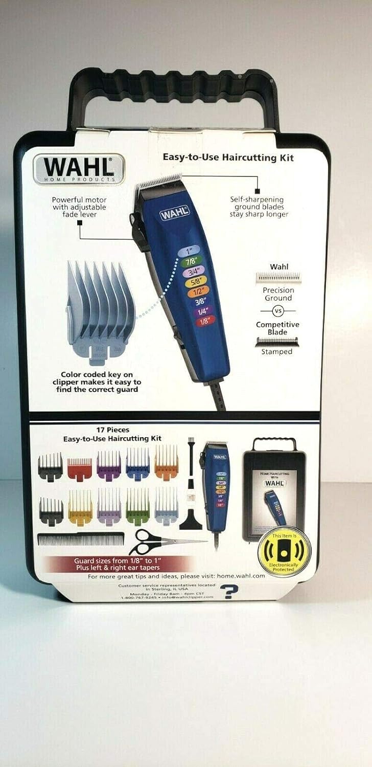 17 PC Wahl Color Code Home Haircutting Kit – R & B Import