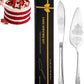 2 PC Cake Server & Knife Set - Silver