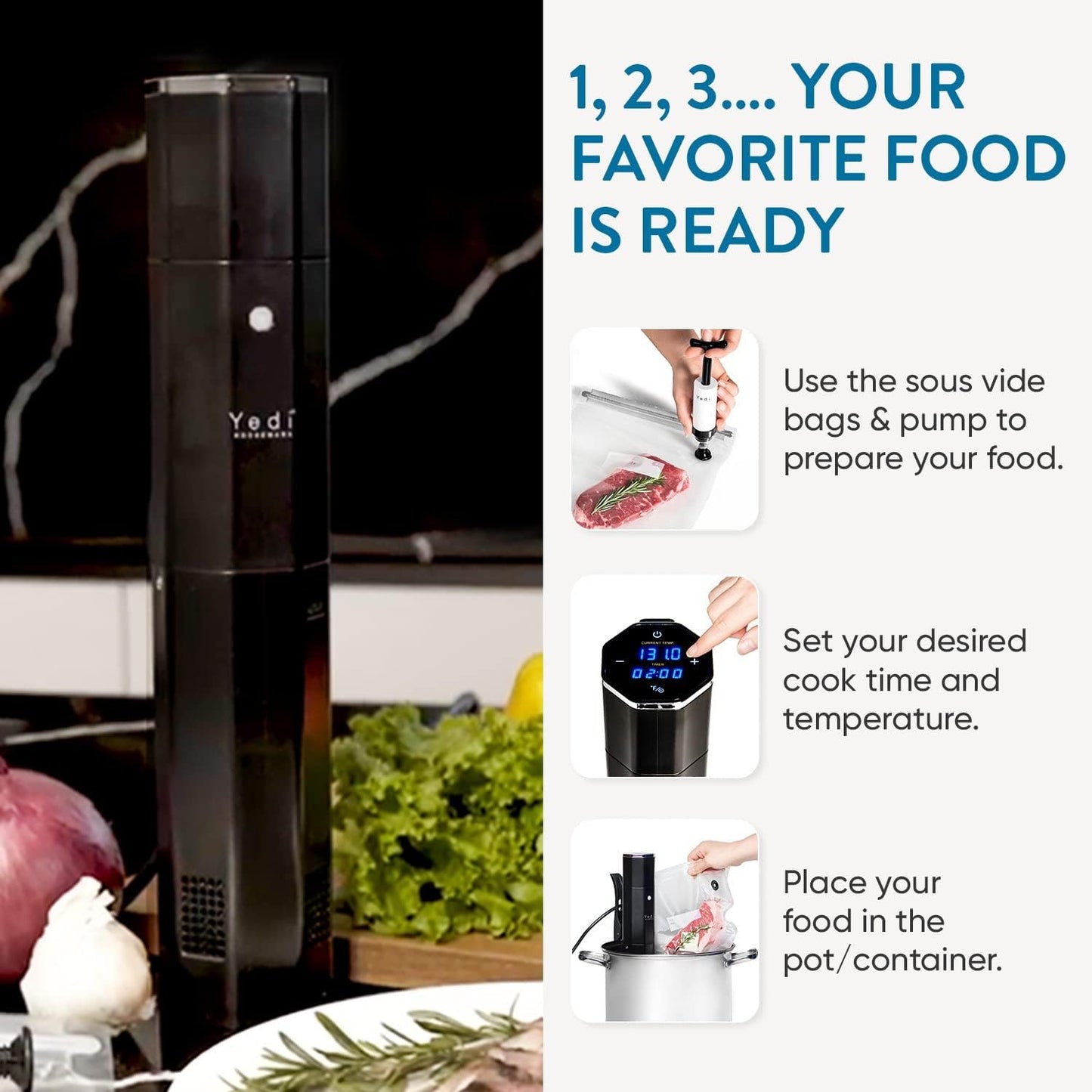 1000 Watts Yedi Infinity Sous Vide