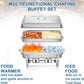 11L Stainless Steel Chafing Dish Food Warmer for Buffet (Pack of 4)