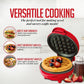 Ovente Red Electric Mini Waffle Maker