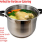 20 QT Stainless Steel 18/10 Induction Stock Pot (Free Gift 1 Knife Set)