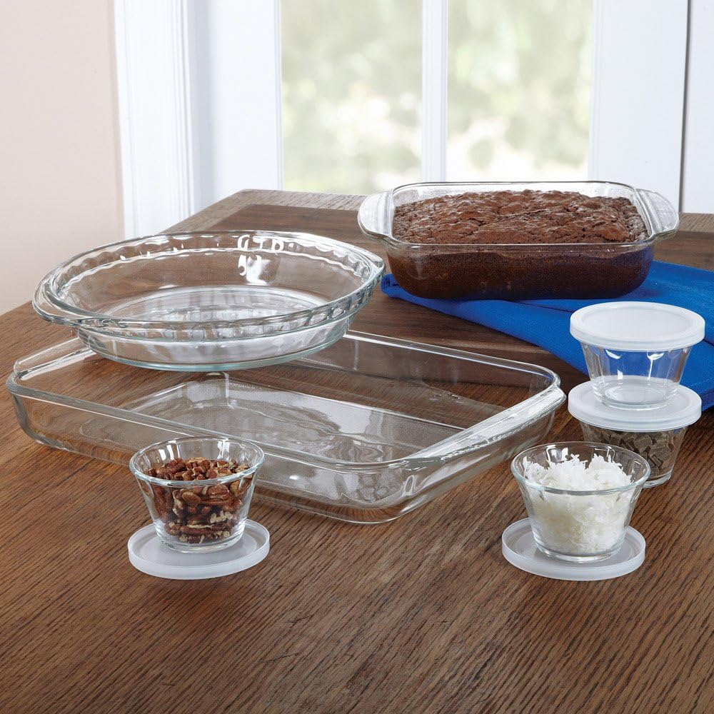Libbey Baker's Basics Glass Casserole Dish with Cover, 3-Quart
