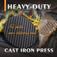 7.5" Round Cast Iron Meat Pressure (Free Gifts: 2 Spices)
