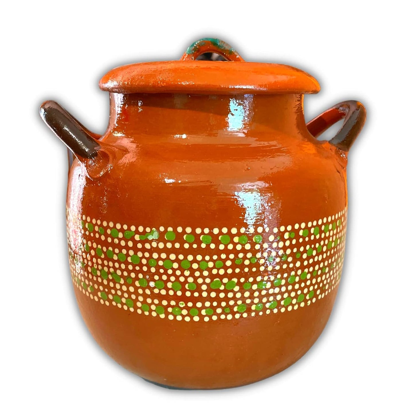 9" Authentic Mexican Mexicana Clay Pot