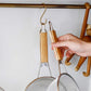 21cm Stainless Steel Strainer with Wooden Handle