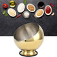 22cm Gold Saucer Bowl For Sauce, Snack, Appetizers