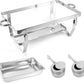 11L Stainless Steel Chafing Dish Food Warmer for Buffet (Pack of 4)
