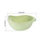 2 PC Plastic Colander Set - White & Green