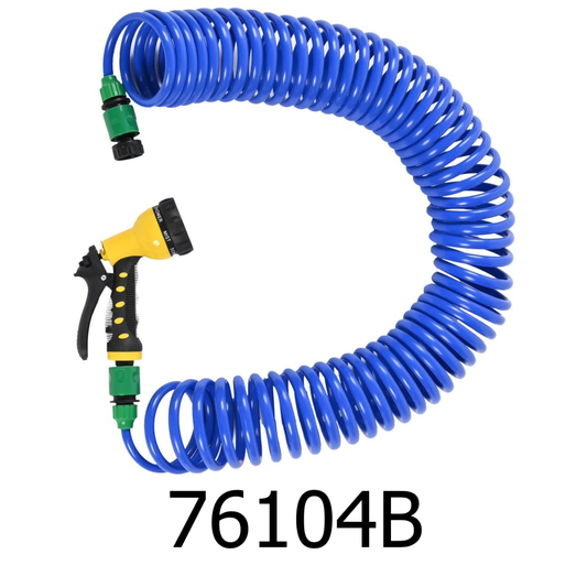 50 ft Blue Auto Coil Water Hose