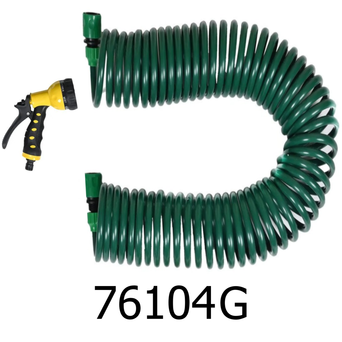 50 ft Green Auto Coil Water Hose