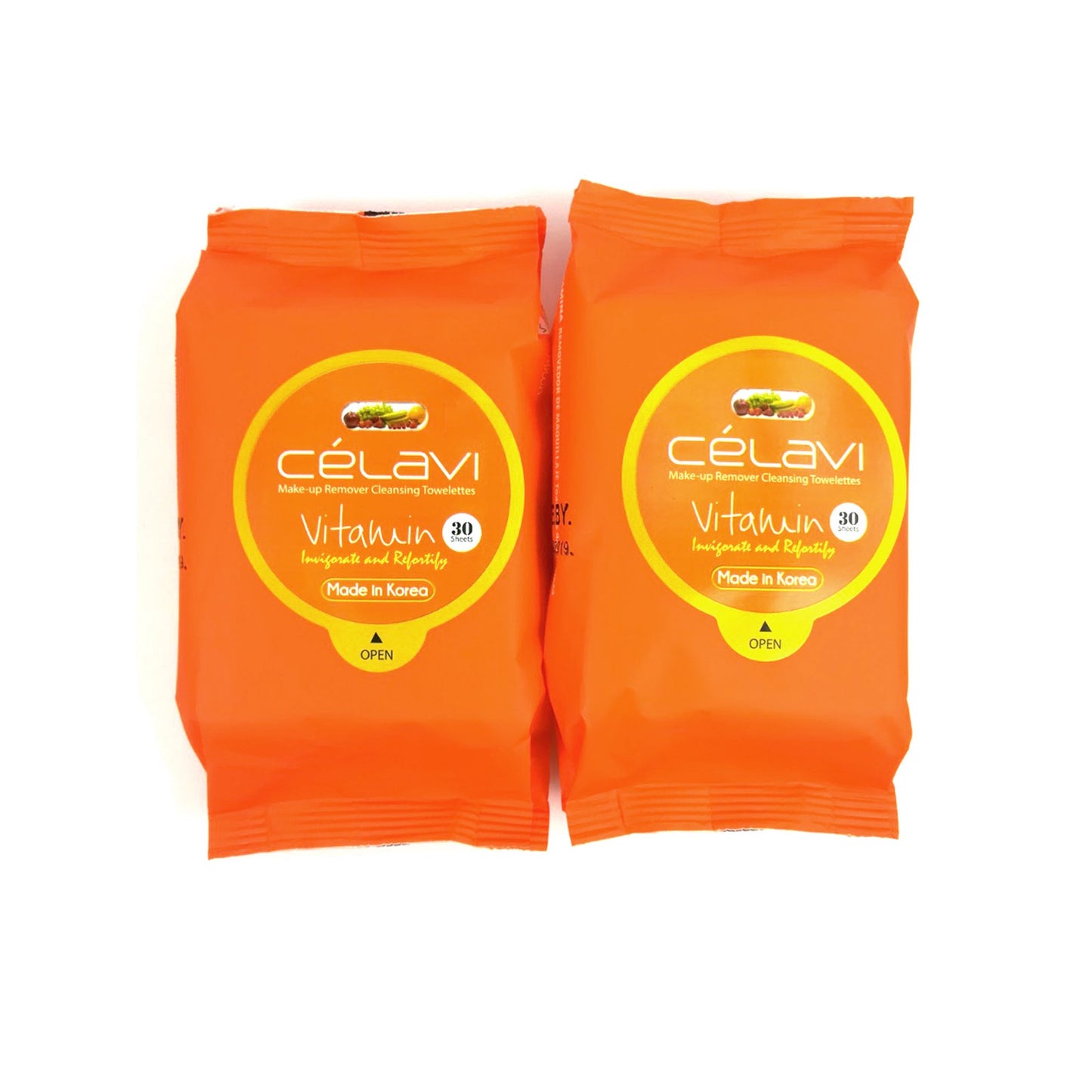 Celavi Vitamin Makeup Remover Cleansing Wipes (Pack of 2)