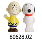 Peanuts Classical Pals Charlie Brown and Snoopy Figurine Salt & Pepper Shaker Set