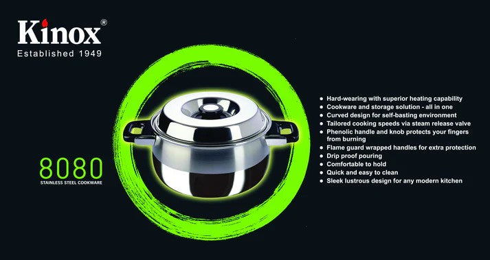 5.5L Stainless Steel 18/10 Kinox Pot
