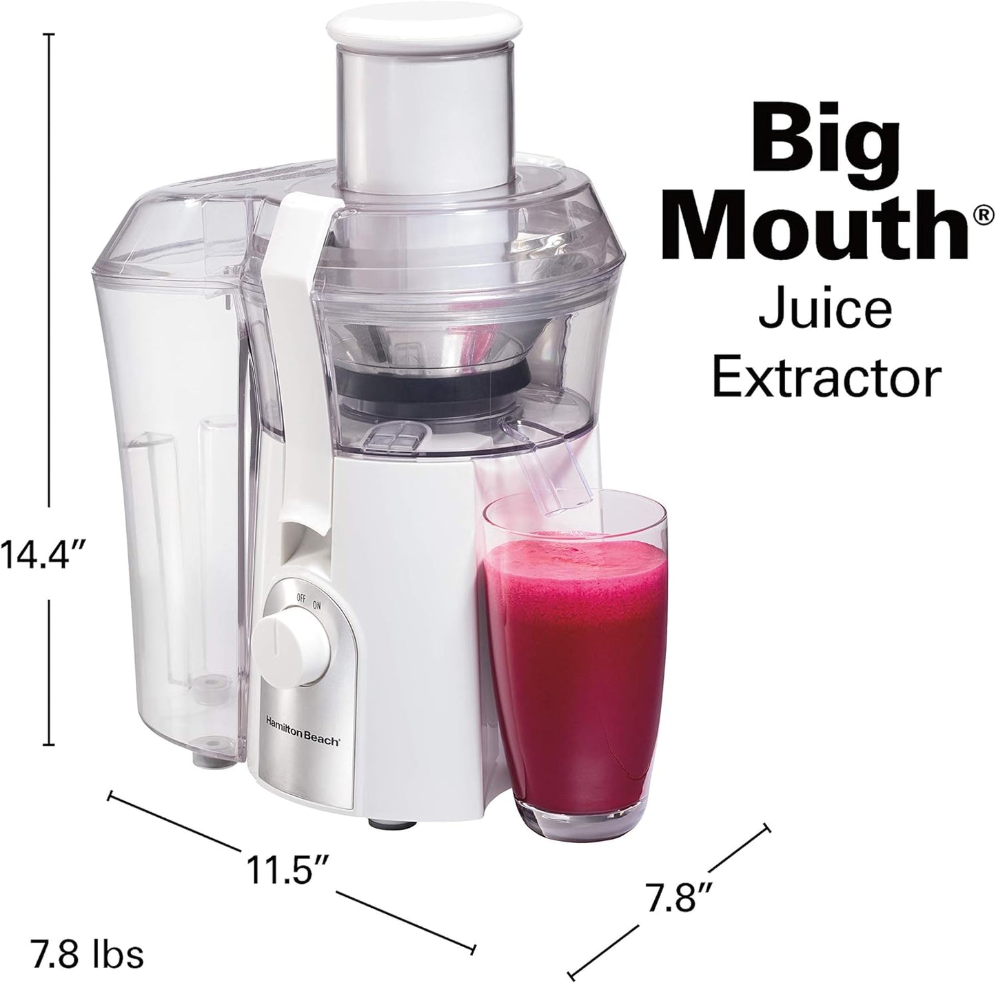 Hamilton Beach Big Mouth 800 Watt Juice Extractor