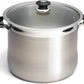 16 QT Stainless Steel 18/10 Induction Stock Pot (Free Gift 1 Knife Set)