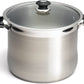 24 QT Stainless Steel 18/10 Induction Stock Pot (Free Gift 1 Knife Set)