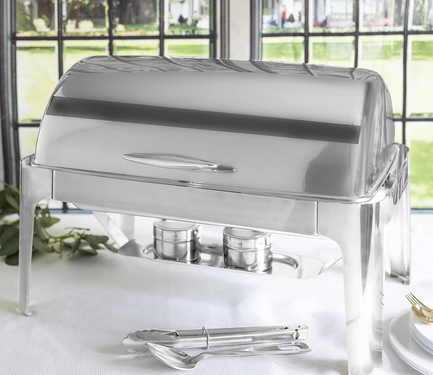 Mega Cook Gold Roll Top Chafing Dish – R & B Import