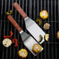 13.5" Hamburger Turner Spatula with Wooden Handle