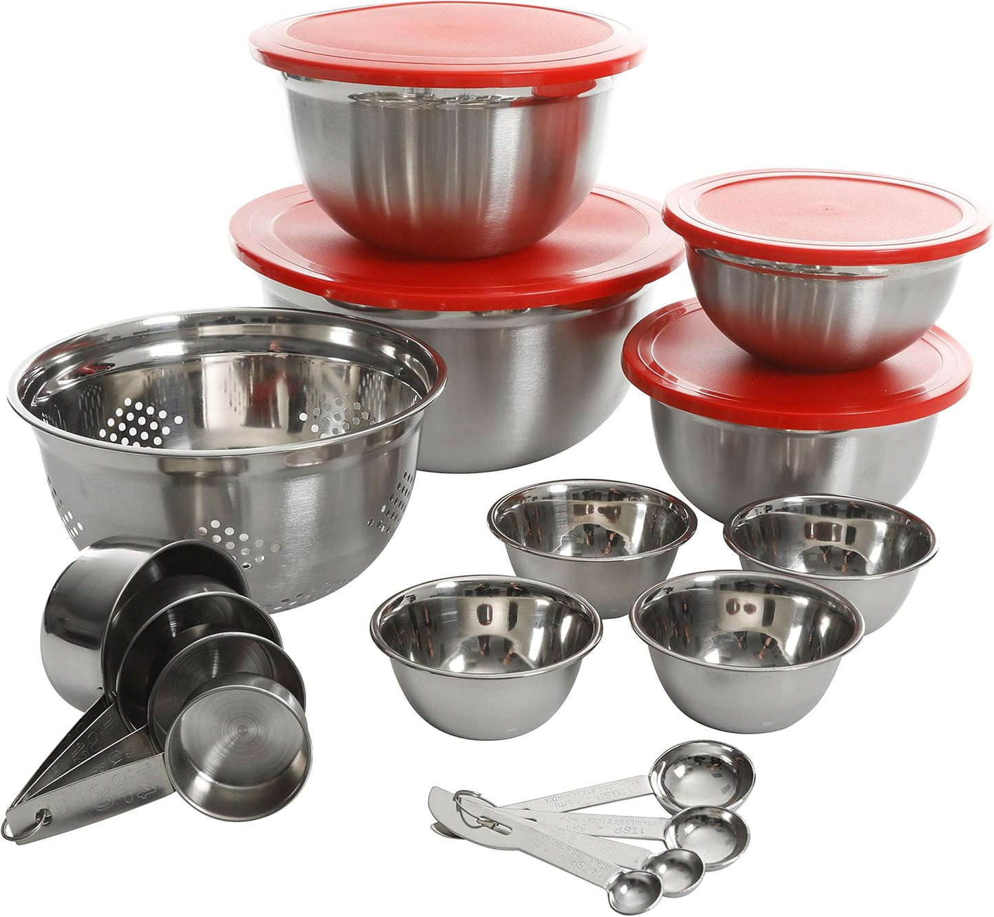 21 PC Gibson Home Branfield Kitchen Prep Set with Measuring Accessories