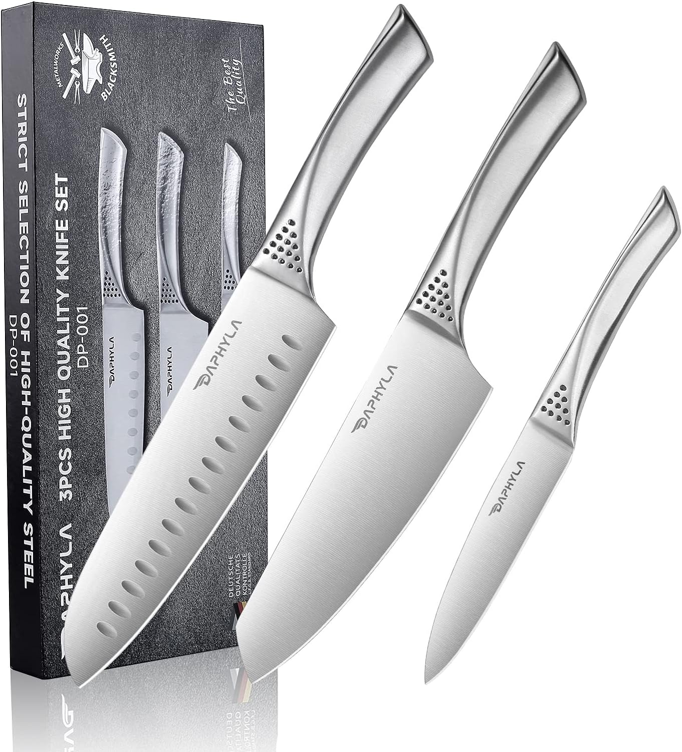 3 PC Daphyla Stainless Steel Kitchen Knife Set