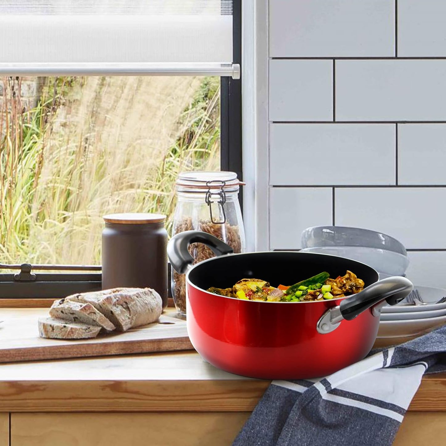Better Chef 3 QT Red Aluminum Dutch Oven