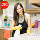 NuValu Yellow Multi-Purpose Latex Gloves - Size Large (2 Pairs)