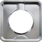 4 PC Chrome Square Gas Range Drip Pan