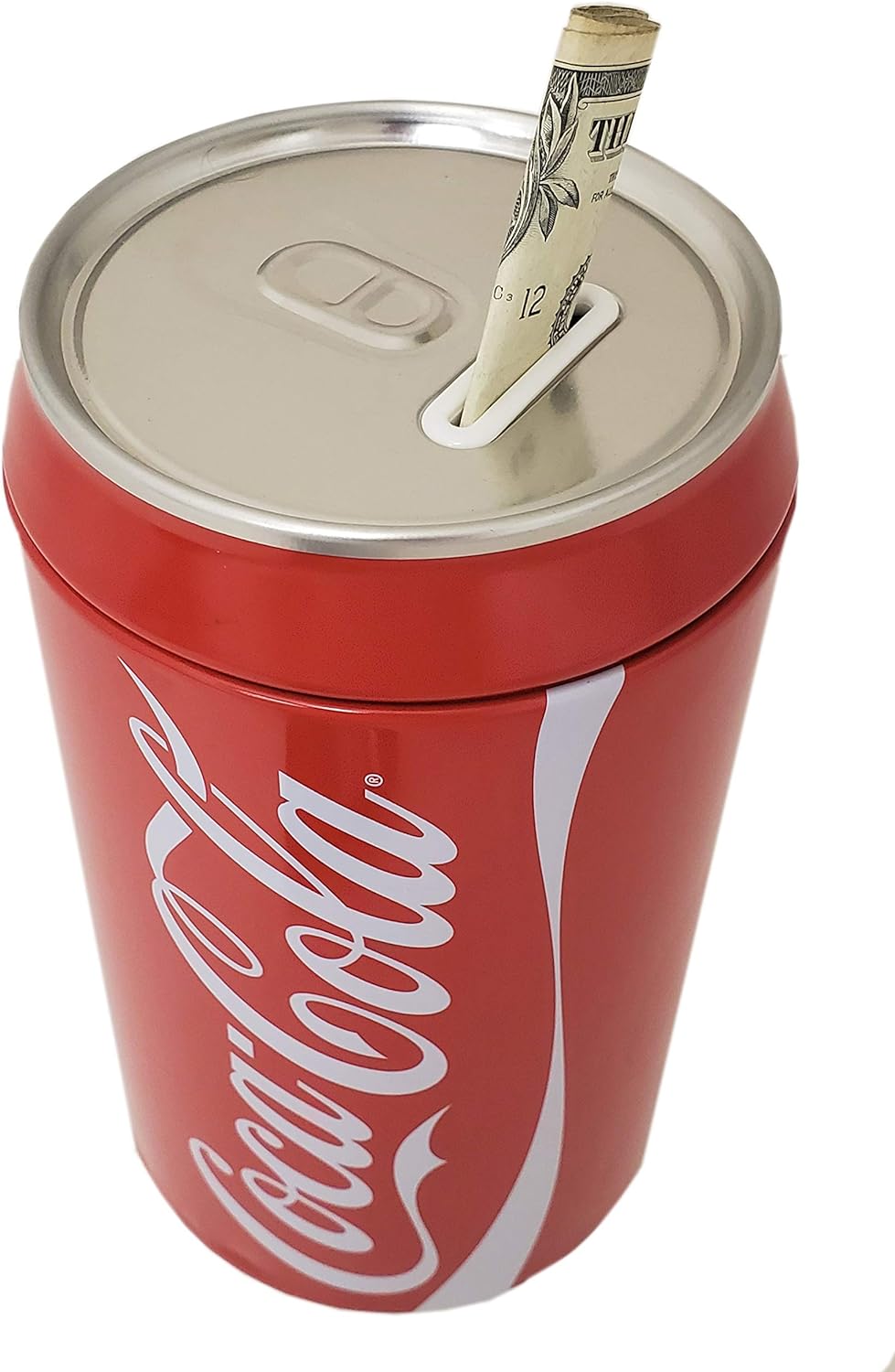 Coca Cola Can Bank with Removable Lid