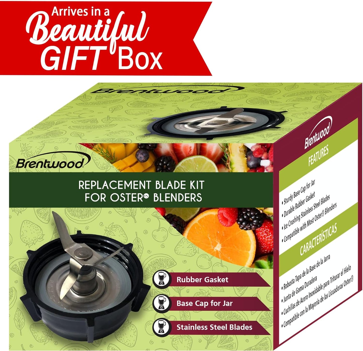 Brentwood Replacement Blade Kit for Oster Blenders