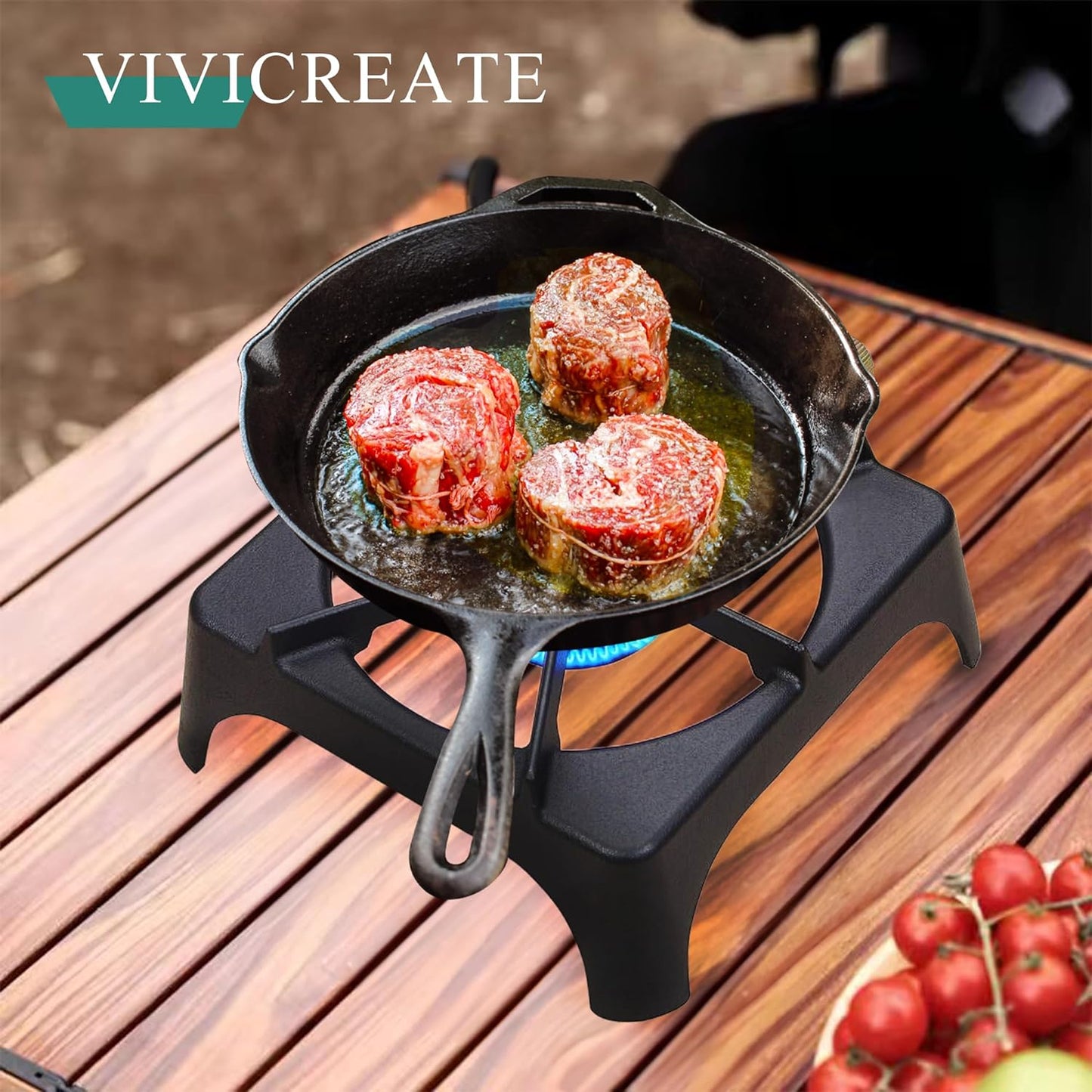 Vivicreate 10000 BTU Propane Camping Outdoor 1 Burner Gas Stove