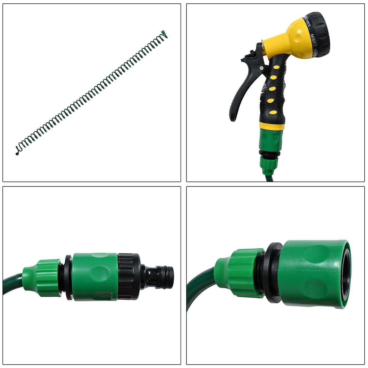 50 ft Green Auto Coil Water Hose