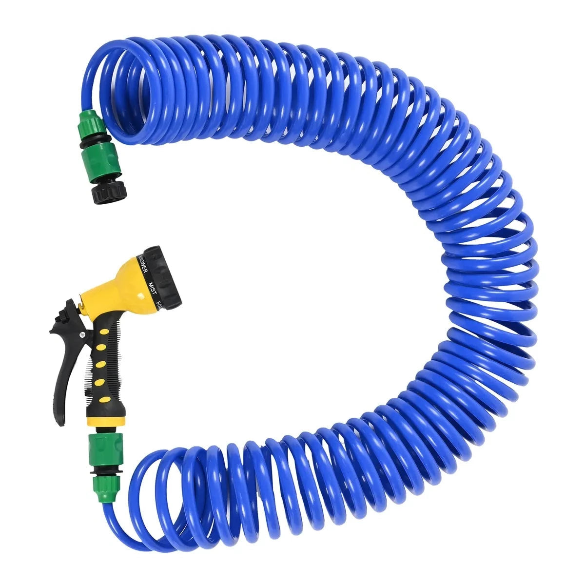 50 ft Blue Auto Coil Water Hose