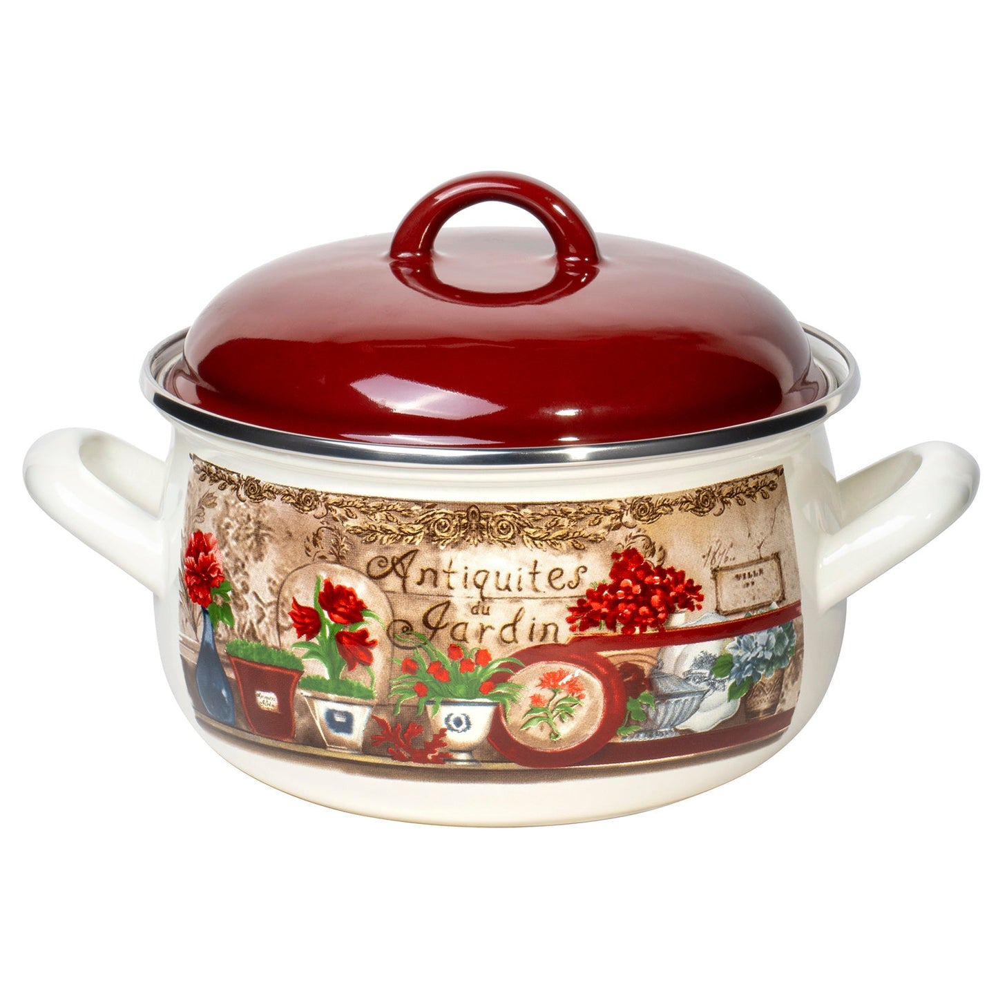 10 PC Retro Style Enamel Stock Pot