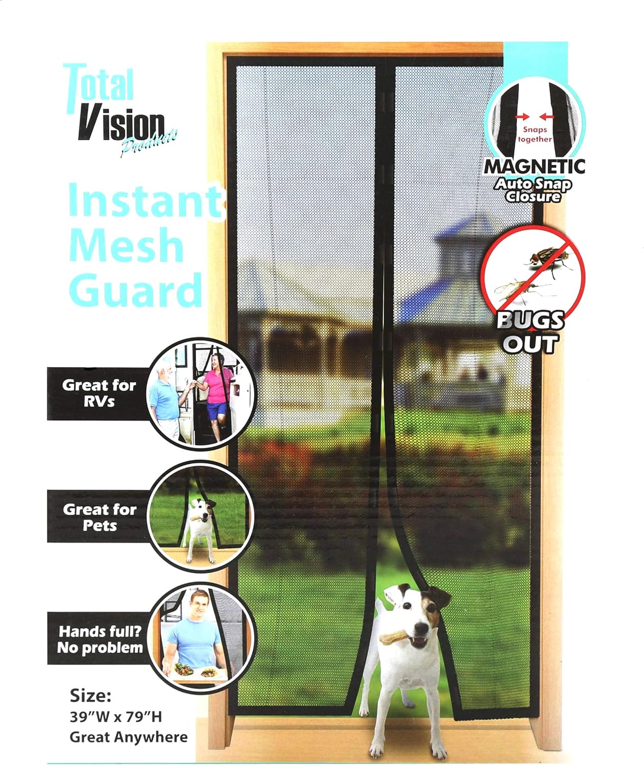 Total Vision Door Instant Mesh Guard