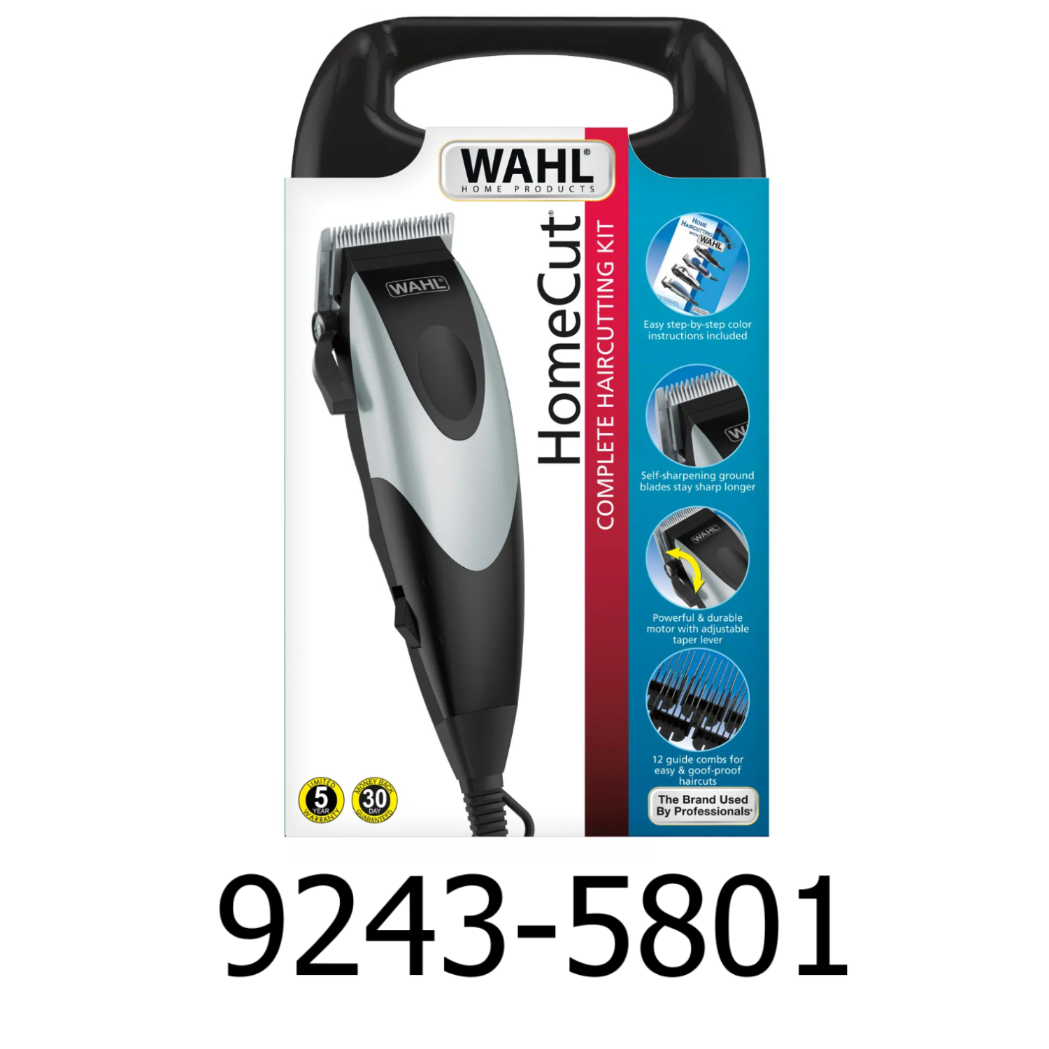 20 PC Wahl SURE Cut Home Haircutting Kit R B Import