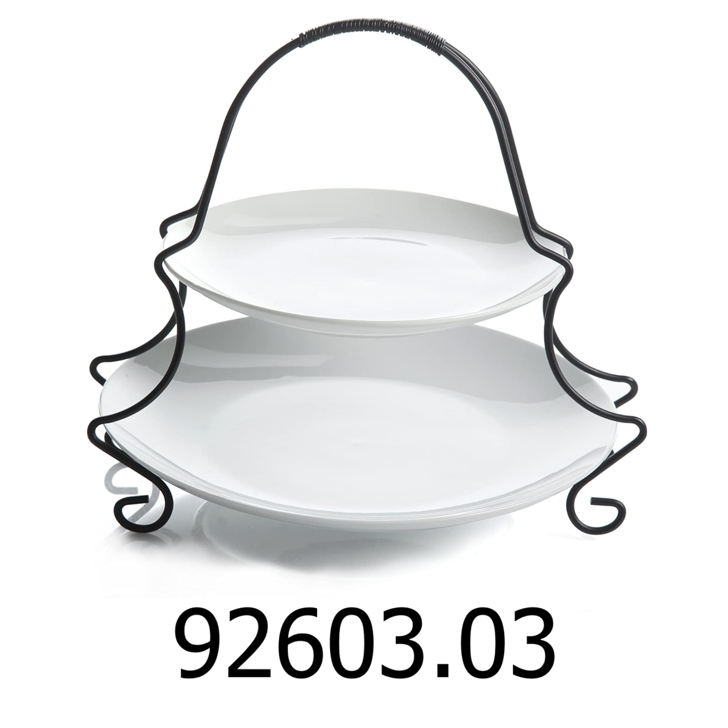 Gibson Elite Gracious Dining 2 Tier Serving Plate Set