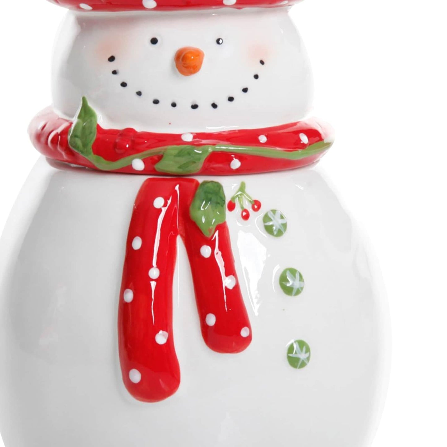 Jolly Plenitude Snowman Stoneware Cookie Jar