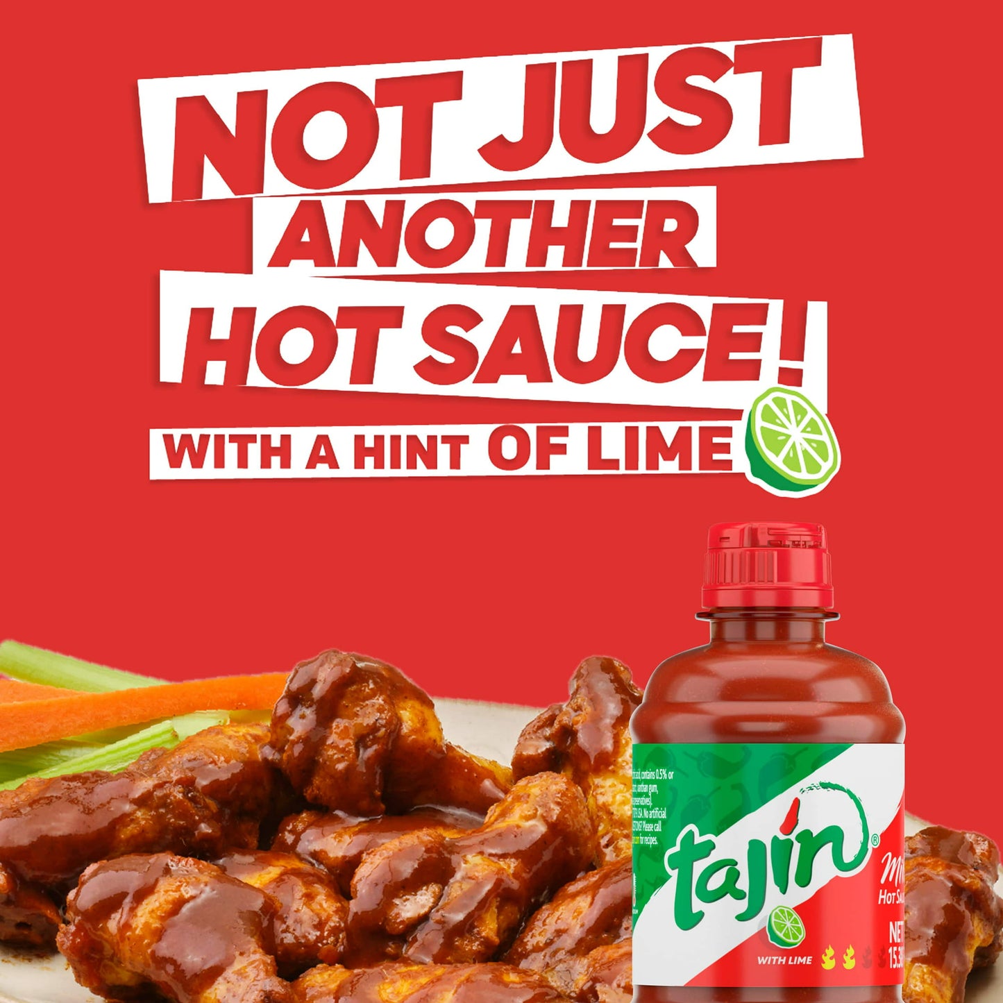 15.38 oz Tajin Mild Mexican Chili Lime Hot Sauce