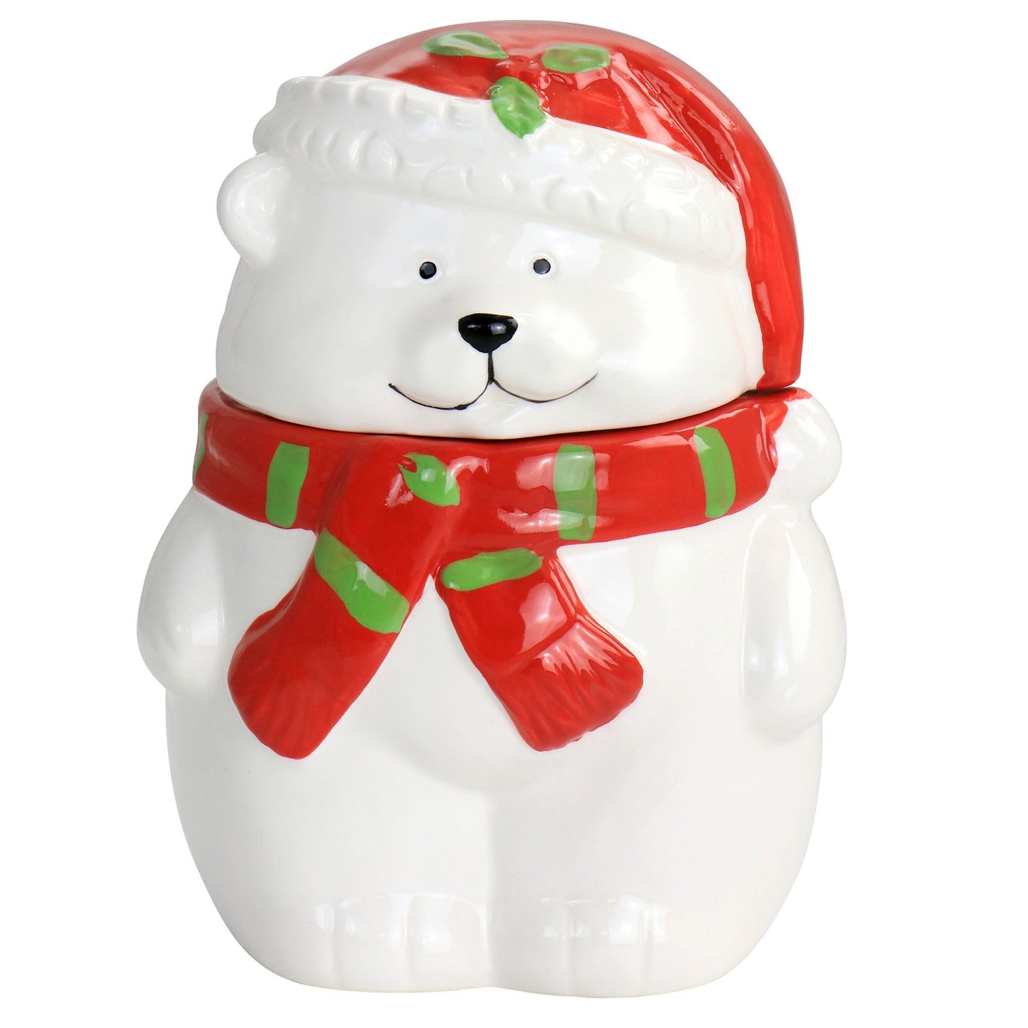 Joyful Bear Stoneware Cookie Jar