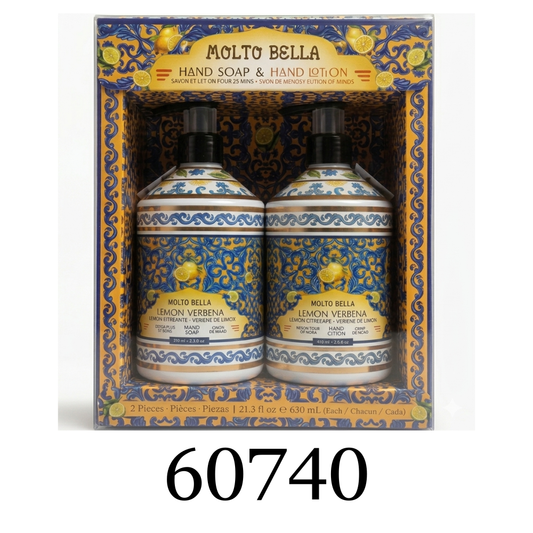 Molto Bella Lemon Verbena Hand Soap & Lotion Set/Set de Jabón de Manos y Loción Molto Bella de Verbena de Limón