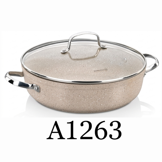 Korkmaz 26cm Granita Kisa Tencere Casserole