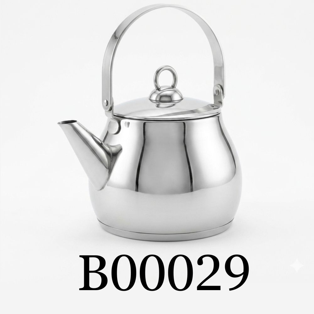Stainless Steel Classic Kettle 1.5Lt - Tetera Clásica de Acero Inoxidable 1.5Lt