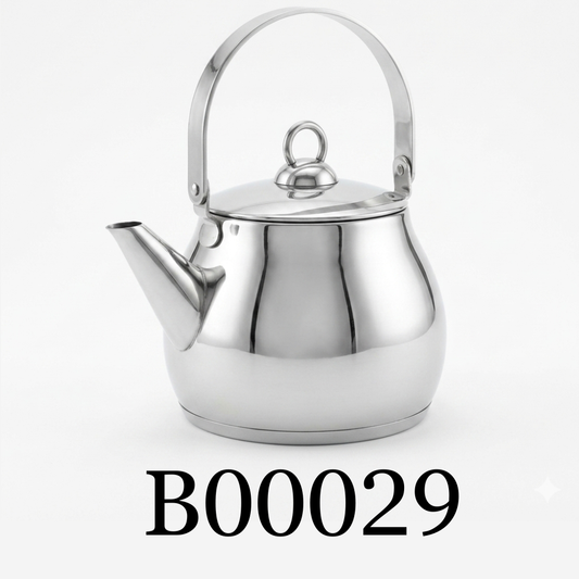 Stainless Steel Classic Kettle 1.5Lt - Tetera Clásica de Acero Inoxidable 1.5Lt